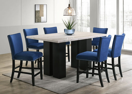 D1236 Valentino (Blue)  Dining Set
