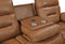 Dallas Camel Leather Reclining Living Room Set