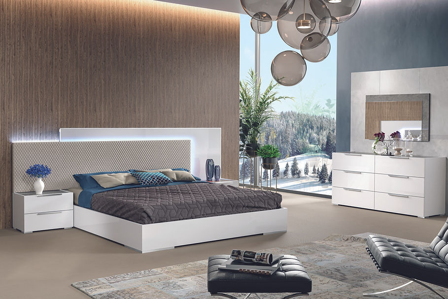 Fabiana Italian Bedroom Collection (White)