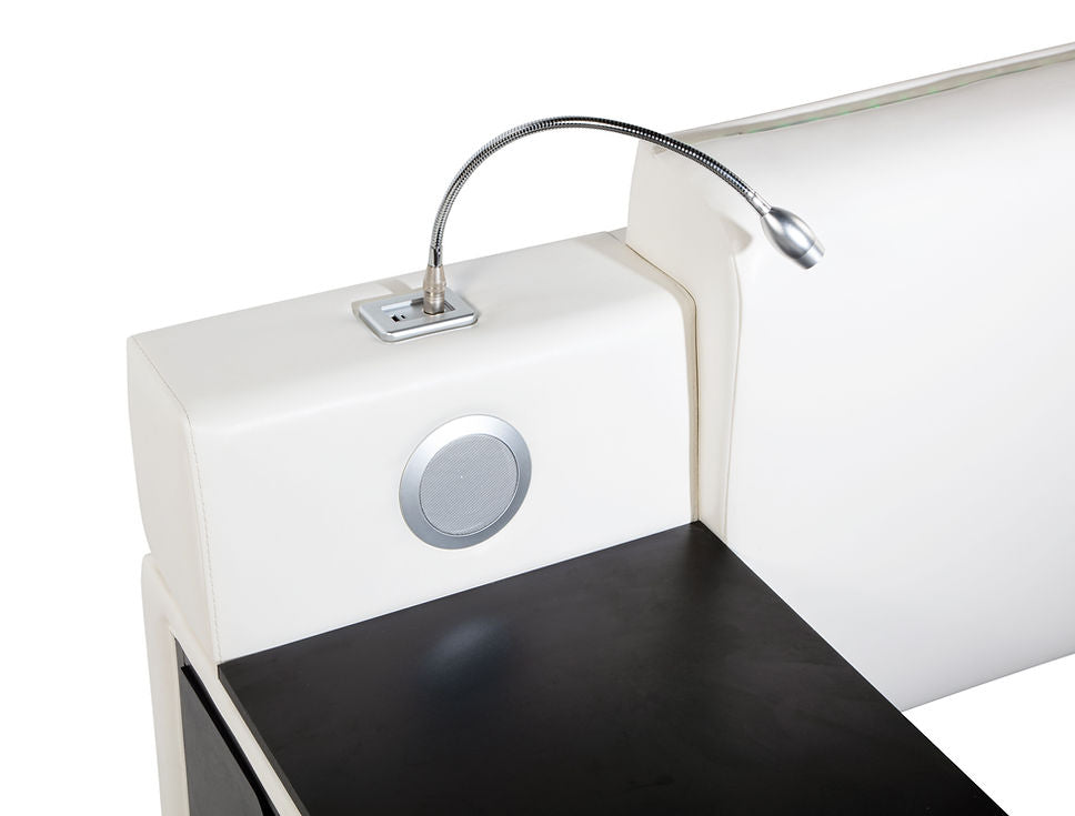 B420 APOLLO White King Bed