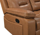 Dallas Camel Leather Reclining Living Room Set
