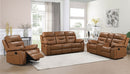 Dallas Camel Leather Reclining Living Room Set