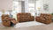 Dallas Camel Leather Reclining Living Room Set