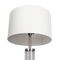 Echo Brushed Nickel Table Lamp with On/Off Switch Clear Glass Body  Metal Base