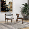 Edwin Light Gray Fabric Dining Chair (Set Of 2)