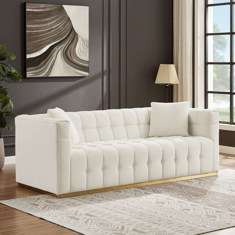 Jedda Beige Boucle Sofa