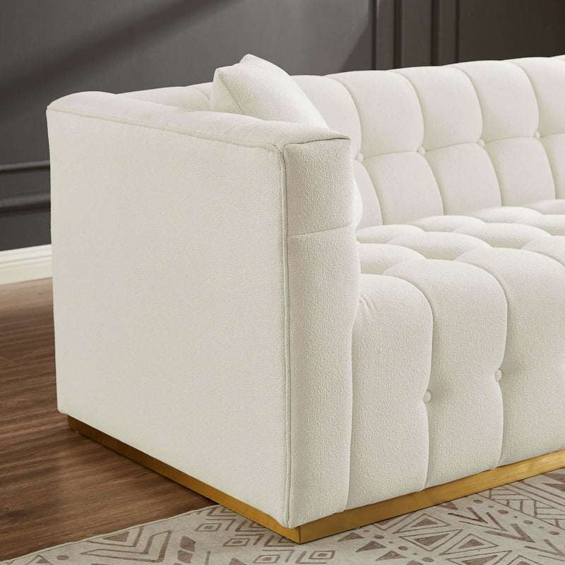 Jedda Beige Boucle Sofa