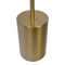 Harmony Brassed Gold Floor Lamp with Rotary Switch Triple Spots Metal Block Base