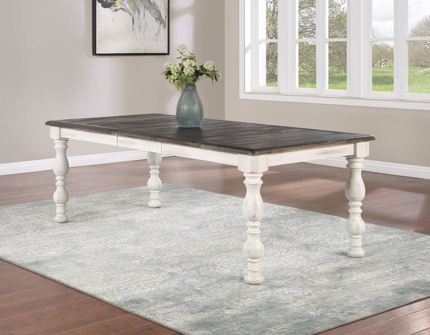 Heston 5-Piece 66-84-inch Dining Set(Table & 4 Side Chairs)