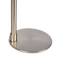 Horizon Brushed Nickel Table Lamp with On/Off Switch Curved Metal Base Linen Shade