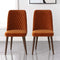 Katie Mid-Century Modern Velvet Dining Chair (Set of 2) Burnt Orange