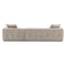 Kaynes Ivory Boucle LAF Sectional