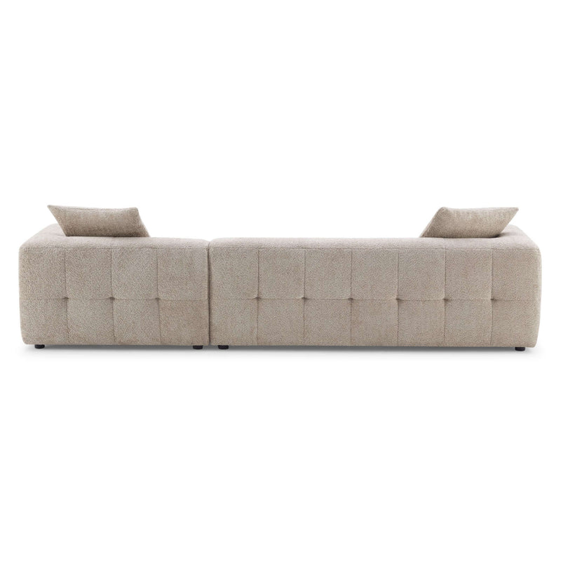 Kaynes Ivory Boucle LAF Sectional