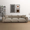 Kely 100'' Mocha Boucle Upholstered Sofa