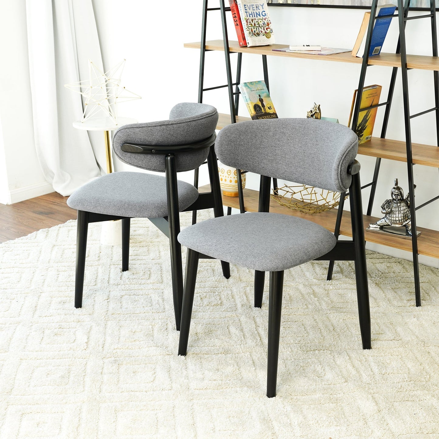 Korbin Grey Fabric Dining Chair