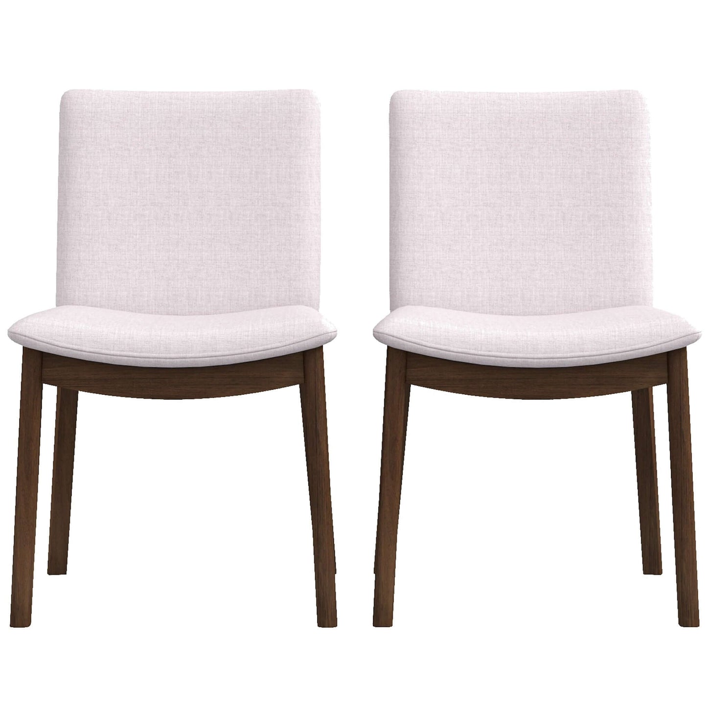 Laura Mid-Century Modern Solid Wood Dining Chair (Set of 2) Burnt Orange Velvet