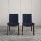 Laura Mid-Century Modern Solid Wood Dining Chair (Set of 2) Cream Linen