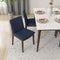 Laura Mid-Century Modern Solid Wood Dining Chair (Set of 2) Cream Linen