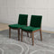 Laura Mid-Century Modern Solid Wood Dining Chair (Set of 2) Cream Linen