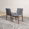Laura Mid-Century Modern Solid Wood Dining Chair (Set of 2) Cream Linen