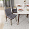 Laura Mid-Century Modern Solid Wood Dining Chair (Set of 2) Cream Linen