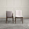 Laura Mid-Century Modern Solid Wood Dining Chair (Set of 2) Cream Linen