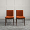 Laura Mid-Century Modern Solid Wood Dining Chair (Set of 2) Cream Linen
