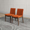 Laura Mid-Century Modern Solid Wood Dining Chair (Set of 2) Cream Linen