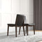 Laura Mid-Century Modern Solid Wood Dining Chair (Set of 2) Cream Linen