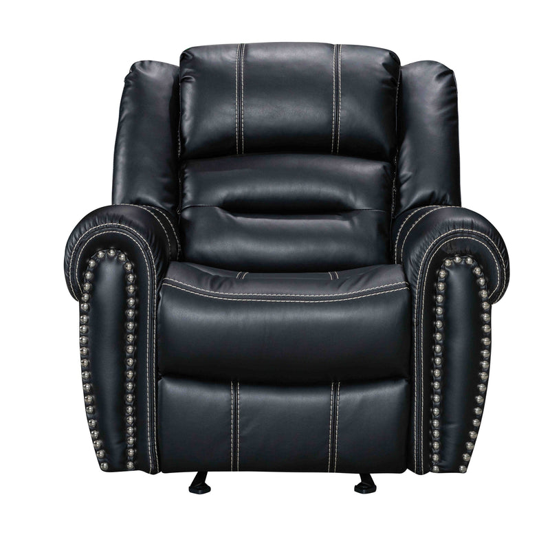 Lexington Black 3-Piece  Reclining Living Room Set
