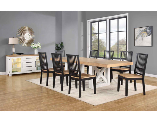 Magnolia 7-Piece 72-108-inch Dining Set(Table & 6 Side Chairs)