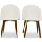 Marion Mid Century Modern Dining Chair (Set of 2) Cream Boucle