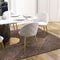 Marion Mid Century Modern Dining Chair (Set of 2) Cream Boucle
