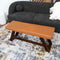 Marley Tan Genuine Leather Bench