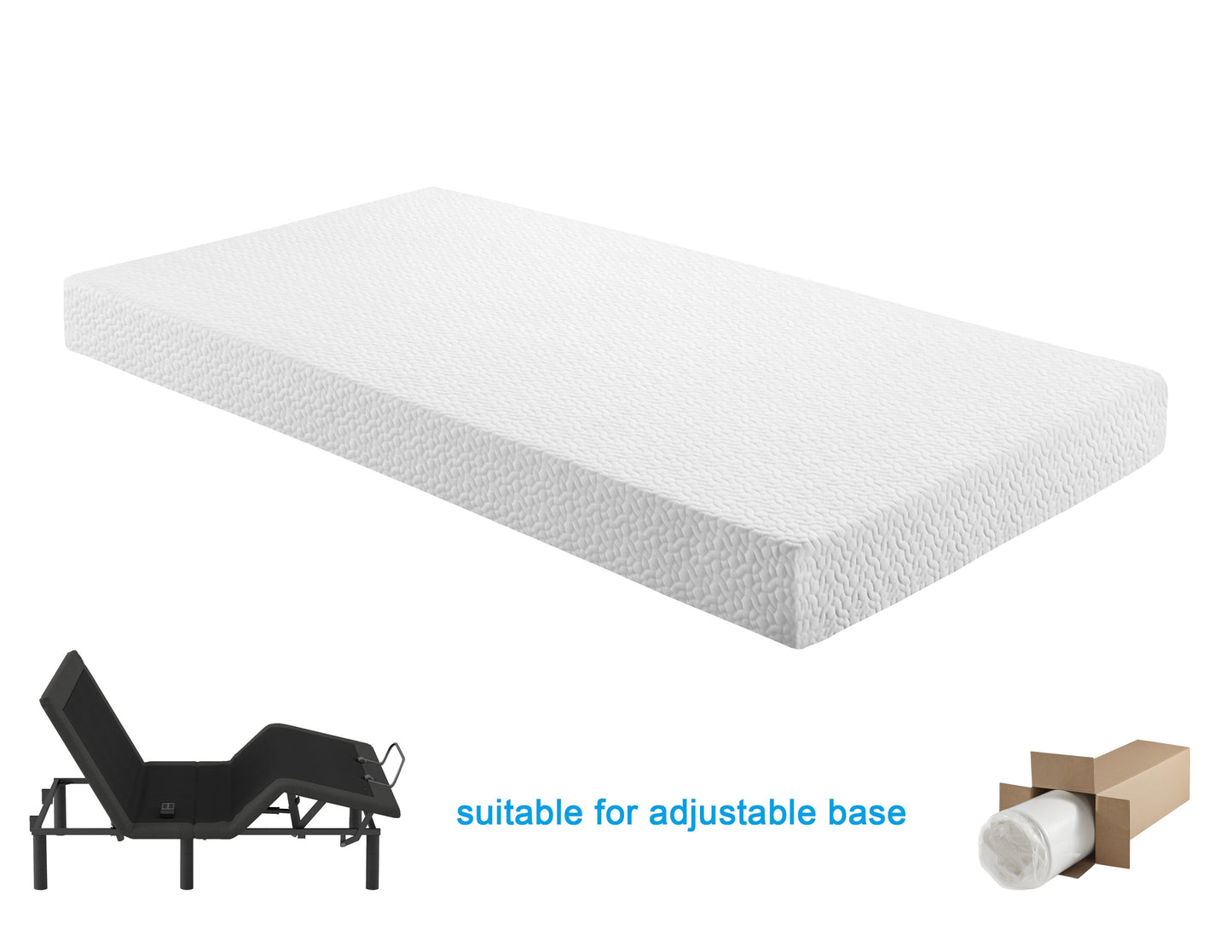 MT-G06F 6" Full Gel-Infused Memory Foam Mattress