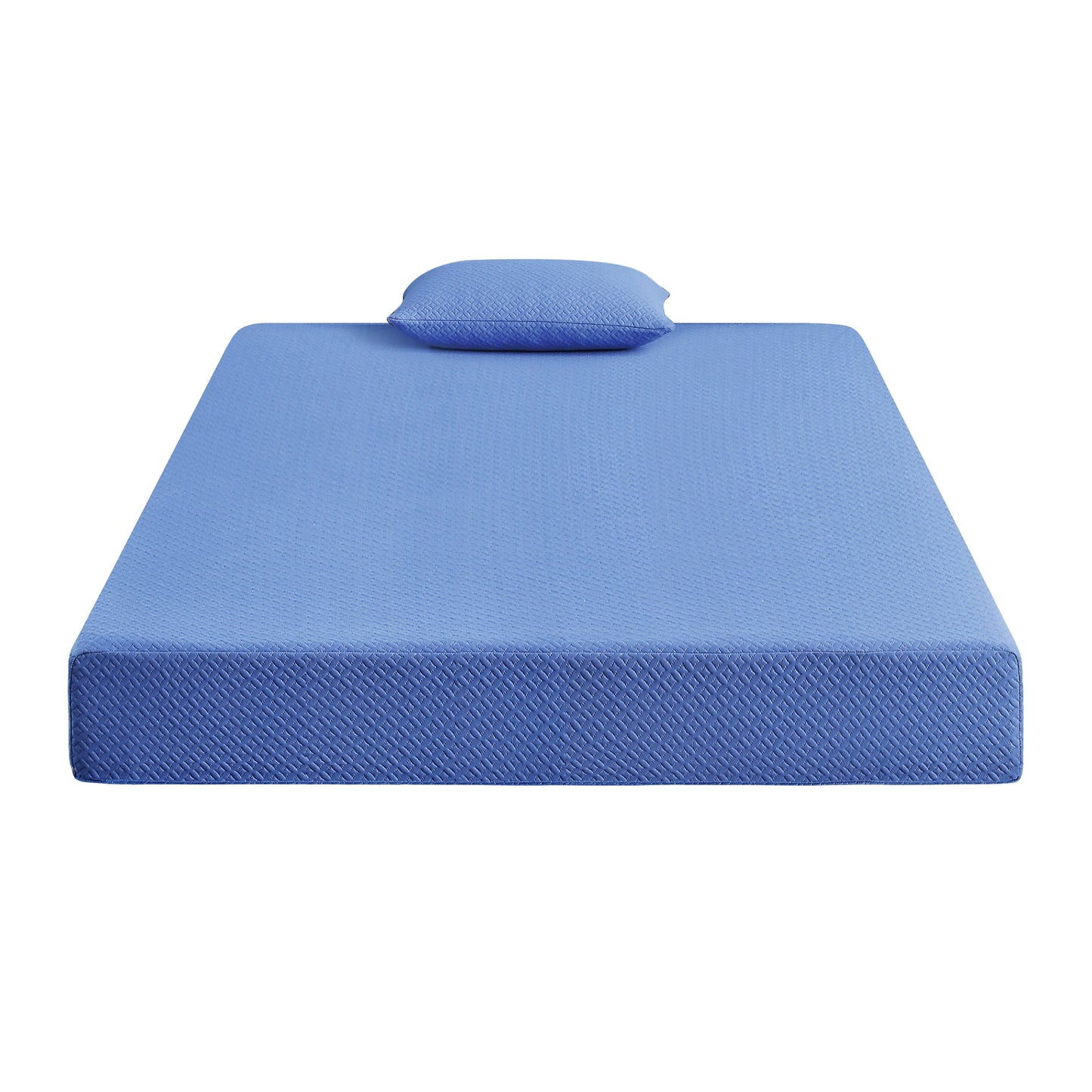 MT-PG07BLF 7" Blue Full Gel-Infused Memory Foam Mattress Set