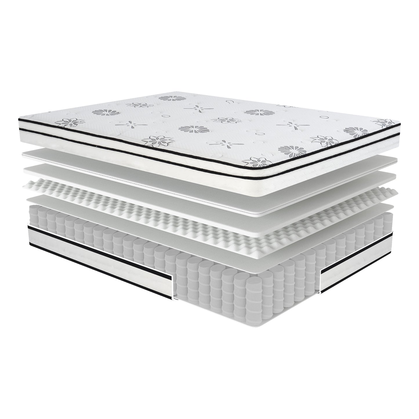 MT-PH12EK 12" Eastern King Hybrid Mattress