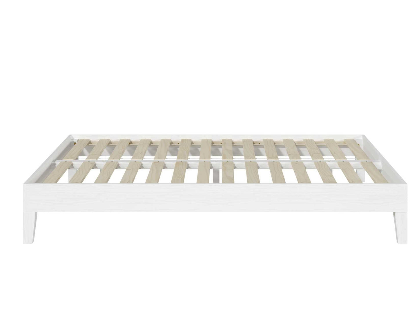 Nix Full Platform Bed, White