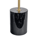 Nova Hydro Black Table Lamp with On/Off Switch Double Lamp with Faux Marble Base