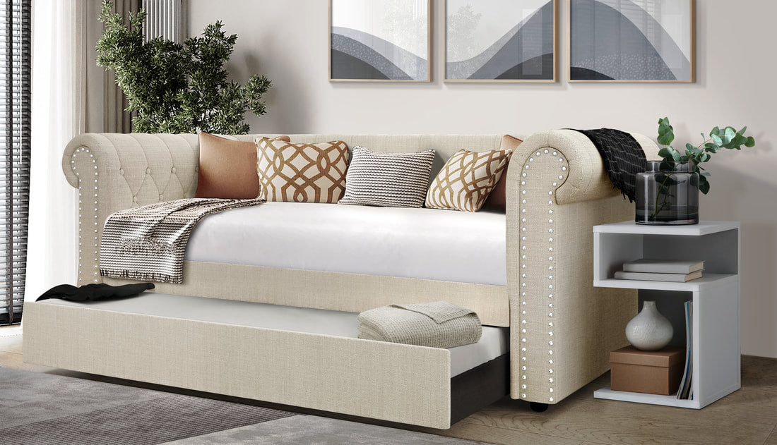 Oakmont Beige  Daybed with Trundle