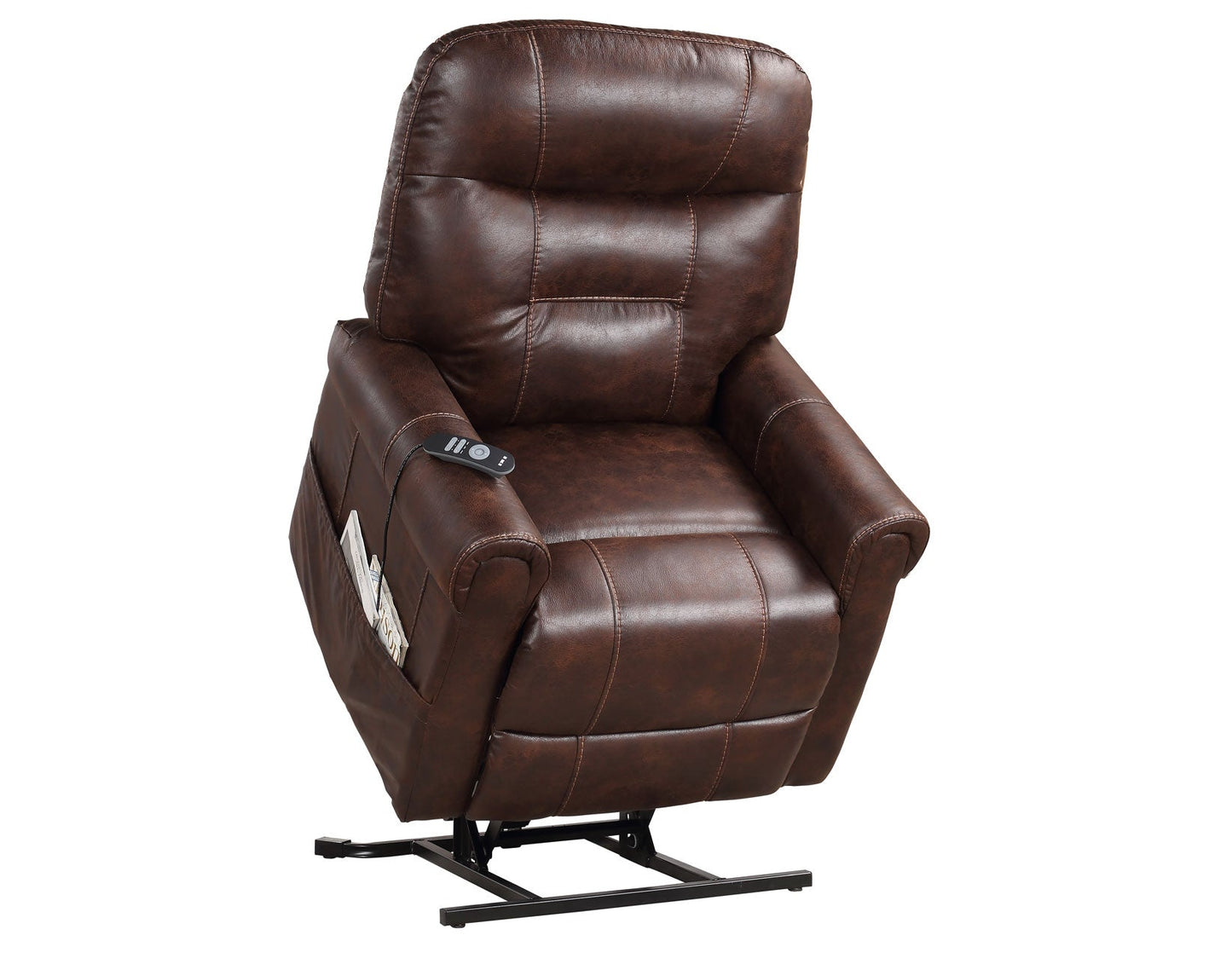 Ottawa Power Lift Chair with Heat and Massage, Walnut
