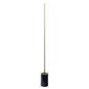 Prism Brassed Gold LED Floor Lamp with On/Off Switch Faux Marble Base
