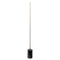 Prism Brassed Gold LED Floor Lamp with On/Off Switch Faux Marble Base