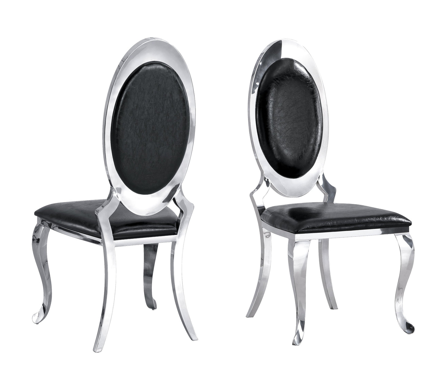 Betsy Chrome/Black 7-Piece Dining Room Set