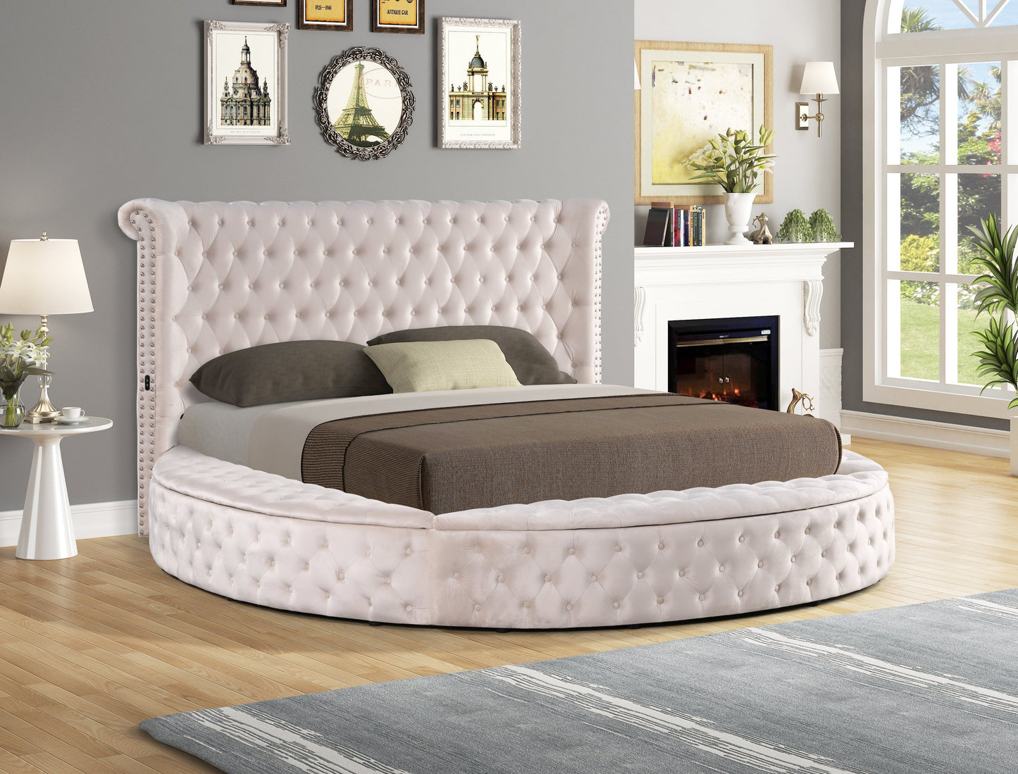 Penthouse2 Beige Queen bed