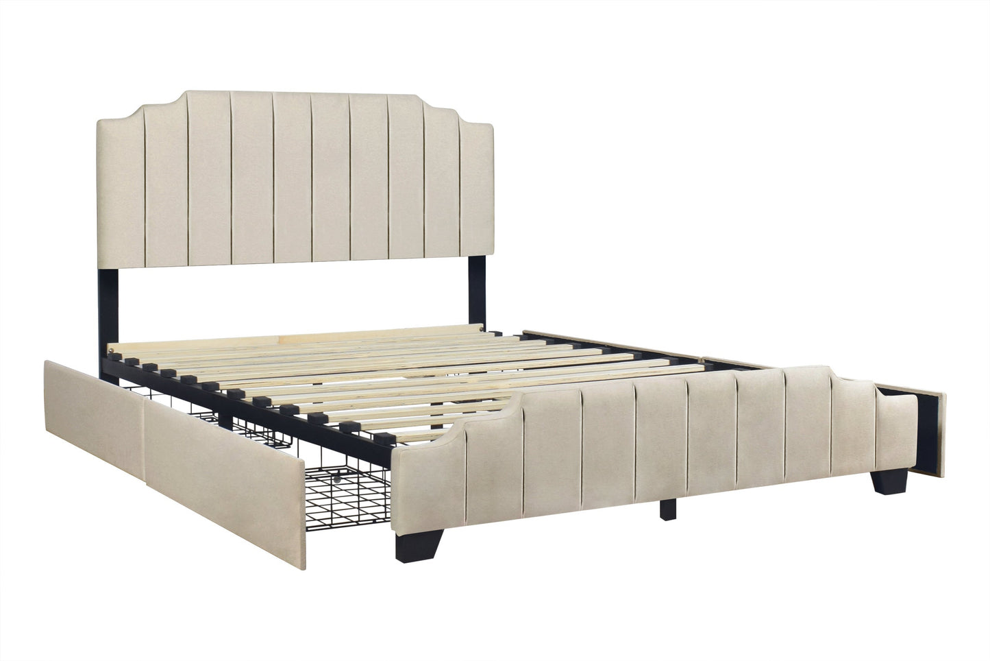 Comfort Cloud beige Queen Bed