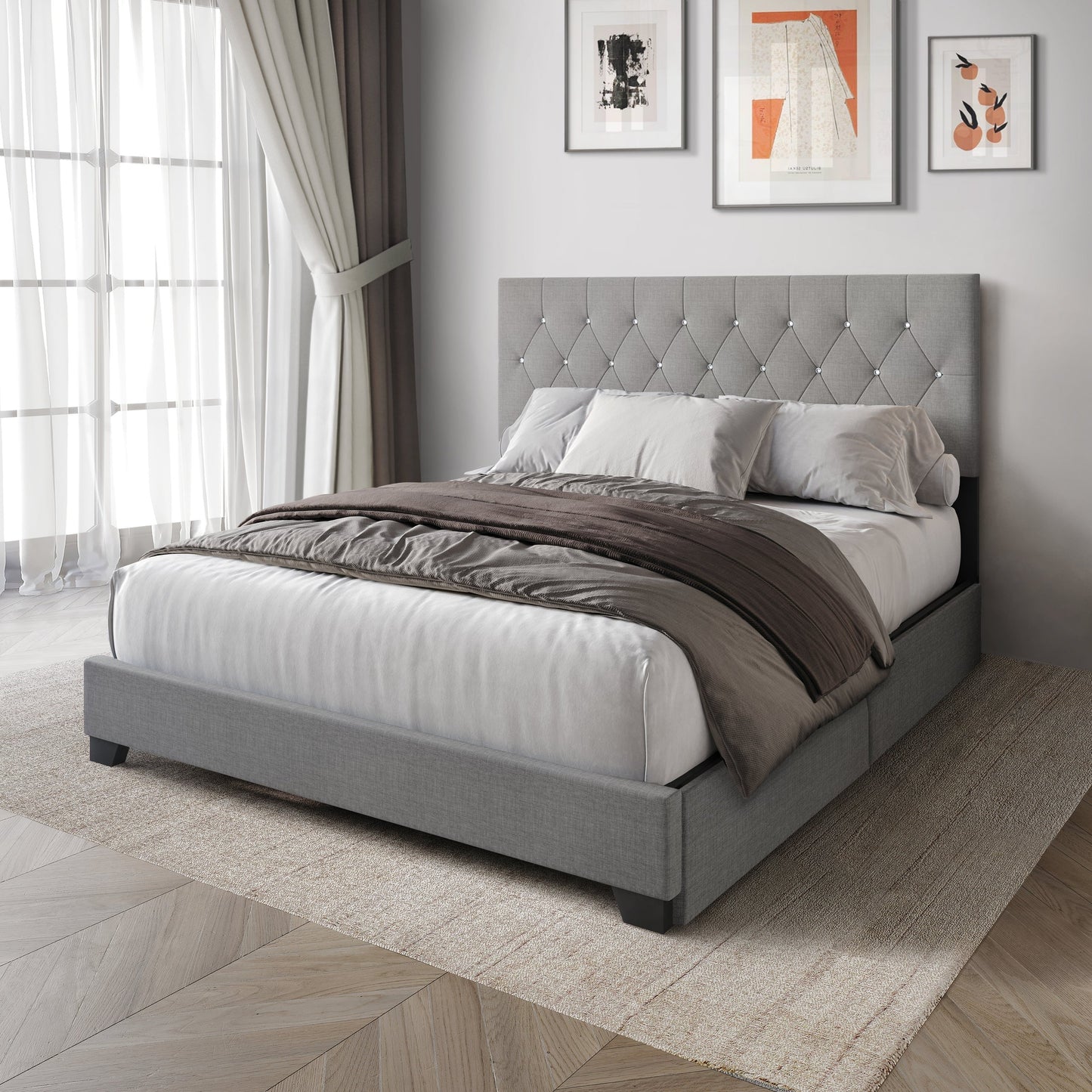 Cozy Haven Gray king bed