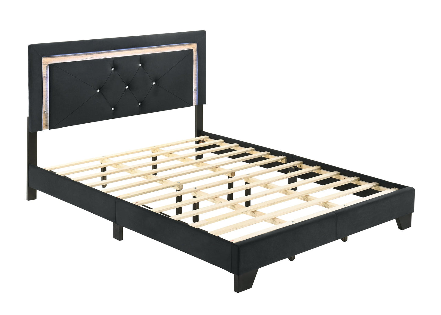 Urban Haven Queen Black Bed