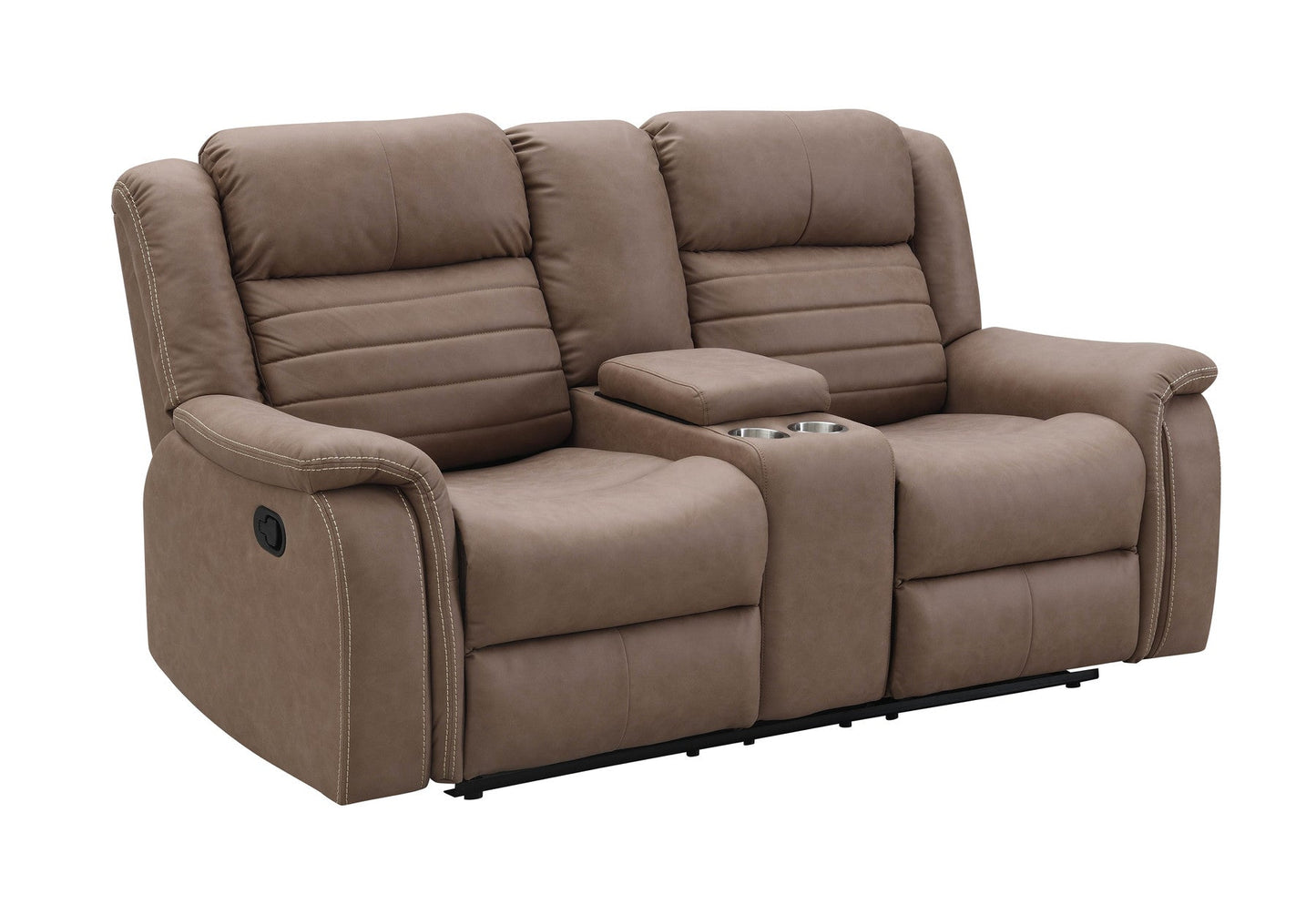 Max Tan 3-Piece Reclining Living Room Set