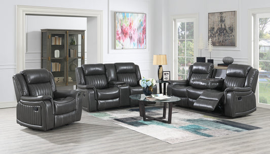 Lavon Gray Reclining Living Room Set